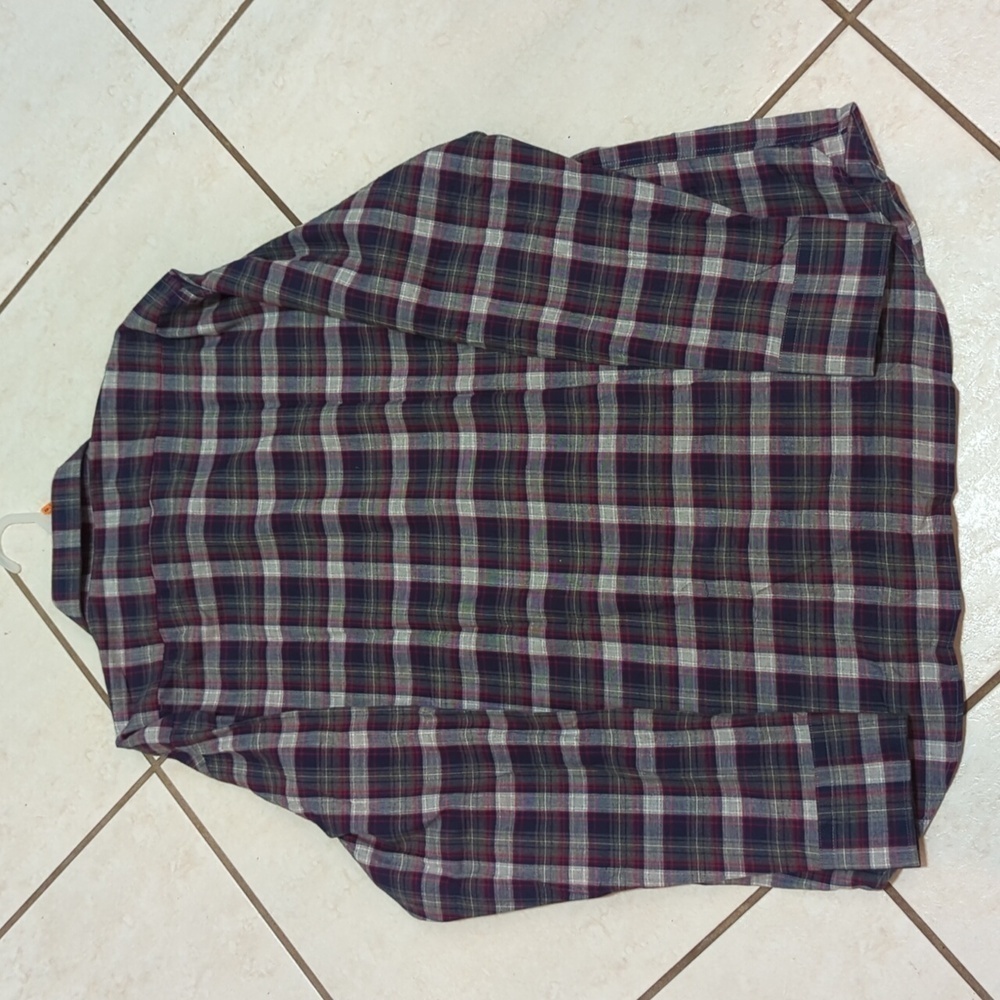 Erbario Toscano Men's Long Sleeve Button Down Harbour Plaid Shirt Size XXL - New - Picture 4 of 8